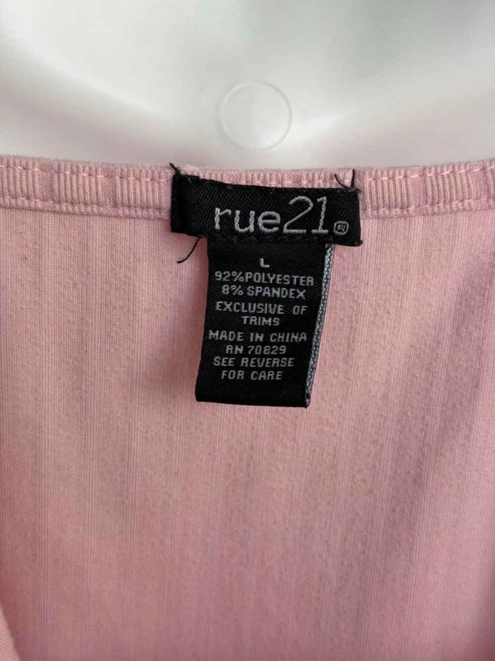 Rue21 Pink Ribbed Butterfly Cami - Picture 6 of 6